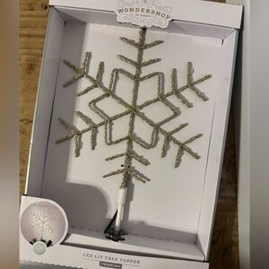 Wondershop LED Gold Snowflake Tree Topper